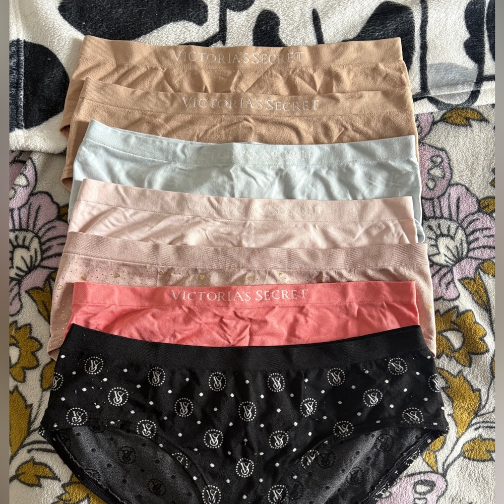 Victoria's Secret Panty Collection - Black, Pink, Tan, Cream